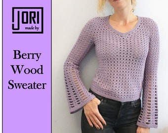 Berry Wood Sweater crochet pattern