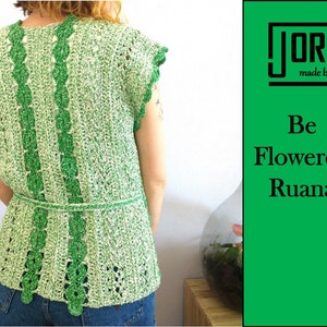 Be Flowered Ruana crochet pattern