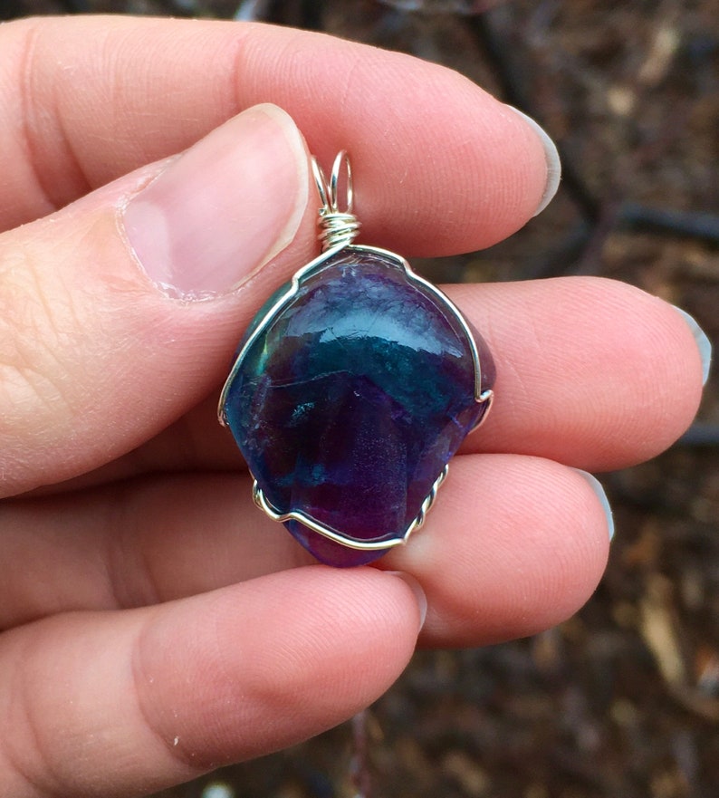 Rainbow Fluorite Pendant
