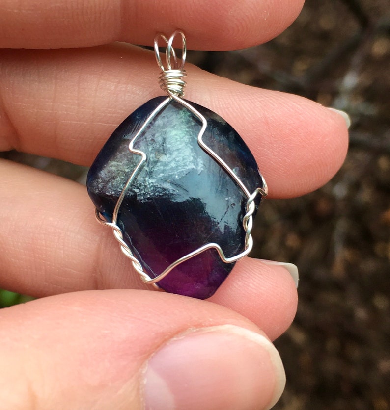 Rainbow Fluorite Pendant