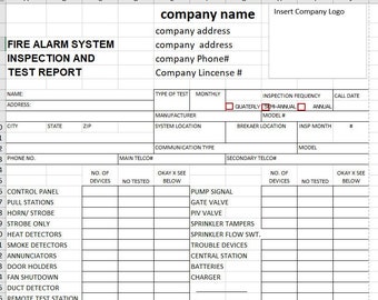Informe de inspección y prueba del sistema de alarma contra incendios