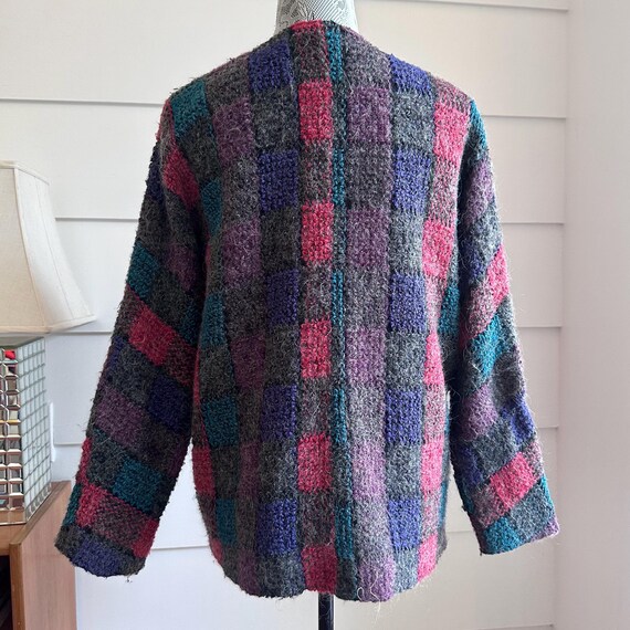 Vintage Plaid Jacket | Patchwork Print Jacket | V… - image 4
