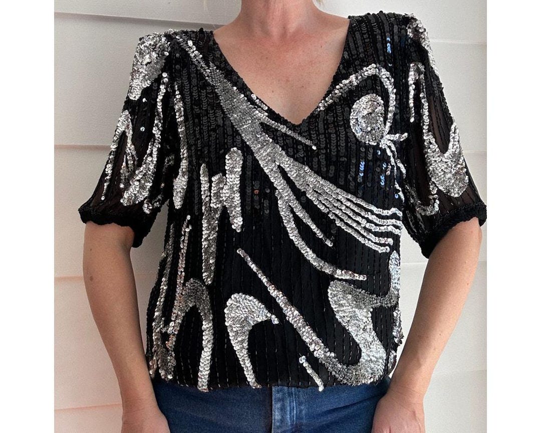 Odeon 1930s Sequin Blouse