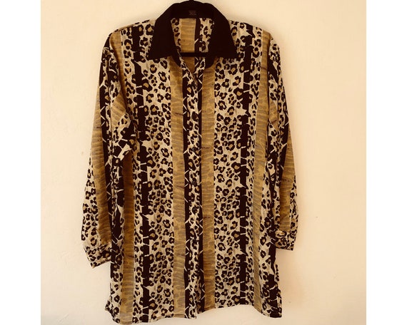 Leopard Print Dress/ T Shirt Dress/ Leopard Print