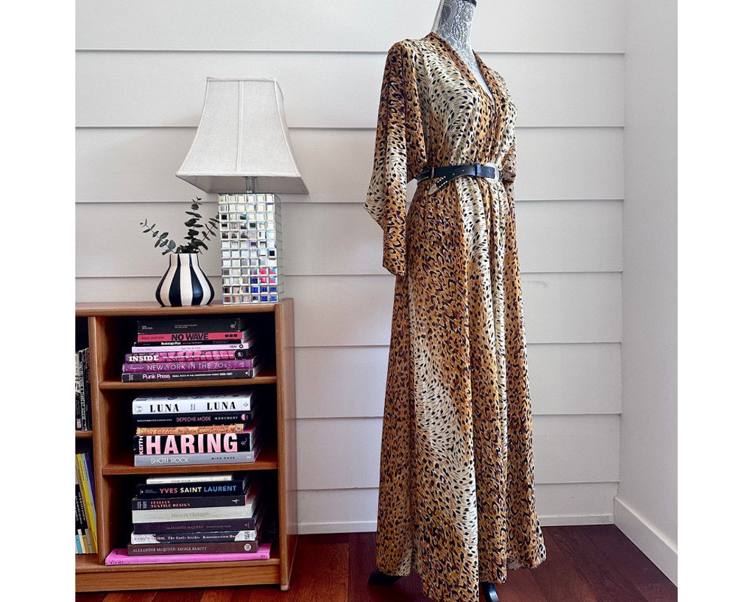 Patchwork Retro Leopard Print Dress