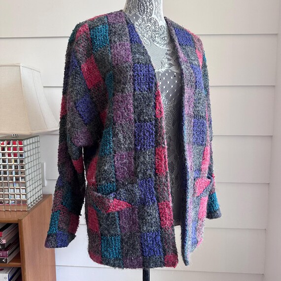 Vintage Plaid Jacket | Patchwork Print Jacket | V… - image 2