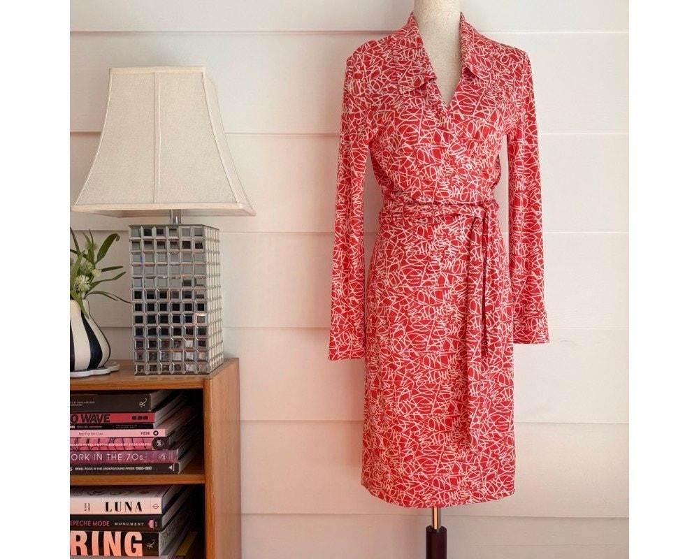 open lace back dress Astrid Wrap Dress  Diane von Furstenberg