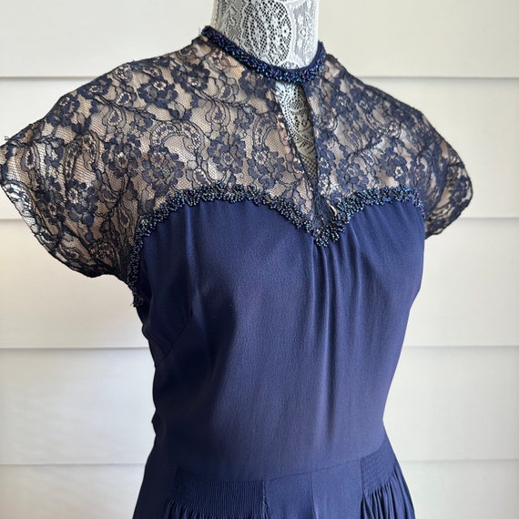 1940s Dress | 40s Rayon Dress | Vintage Rayon Dre… - image 2