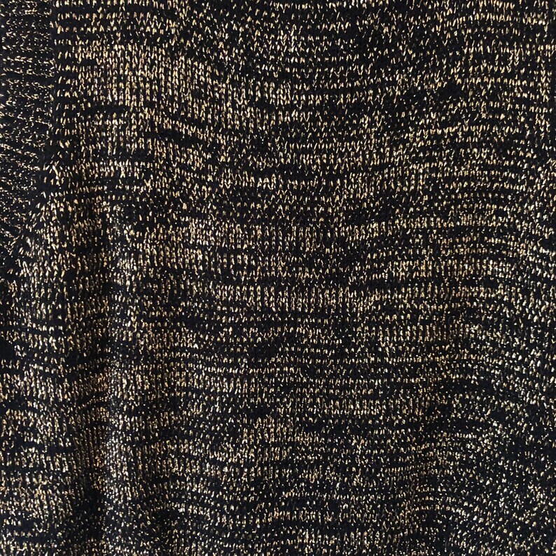 Cropped Turtleneck Sweater Metallic Sweater Mock Neck Sweater Sleeveless Sweater Gold Sweater