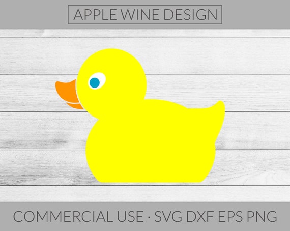 Rubber Ducky Svg File Toy Duckie Clipart Bathtime Duck Etsy
