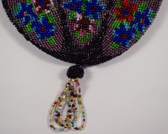 Victorian Beaded Drawstring Purse - image 5