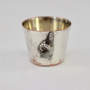 Silverplate Finger Jigger, 1 oz., PHV & Co.