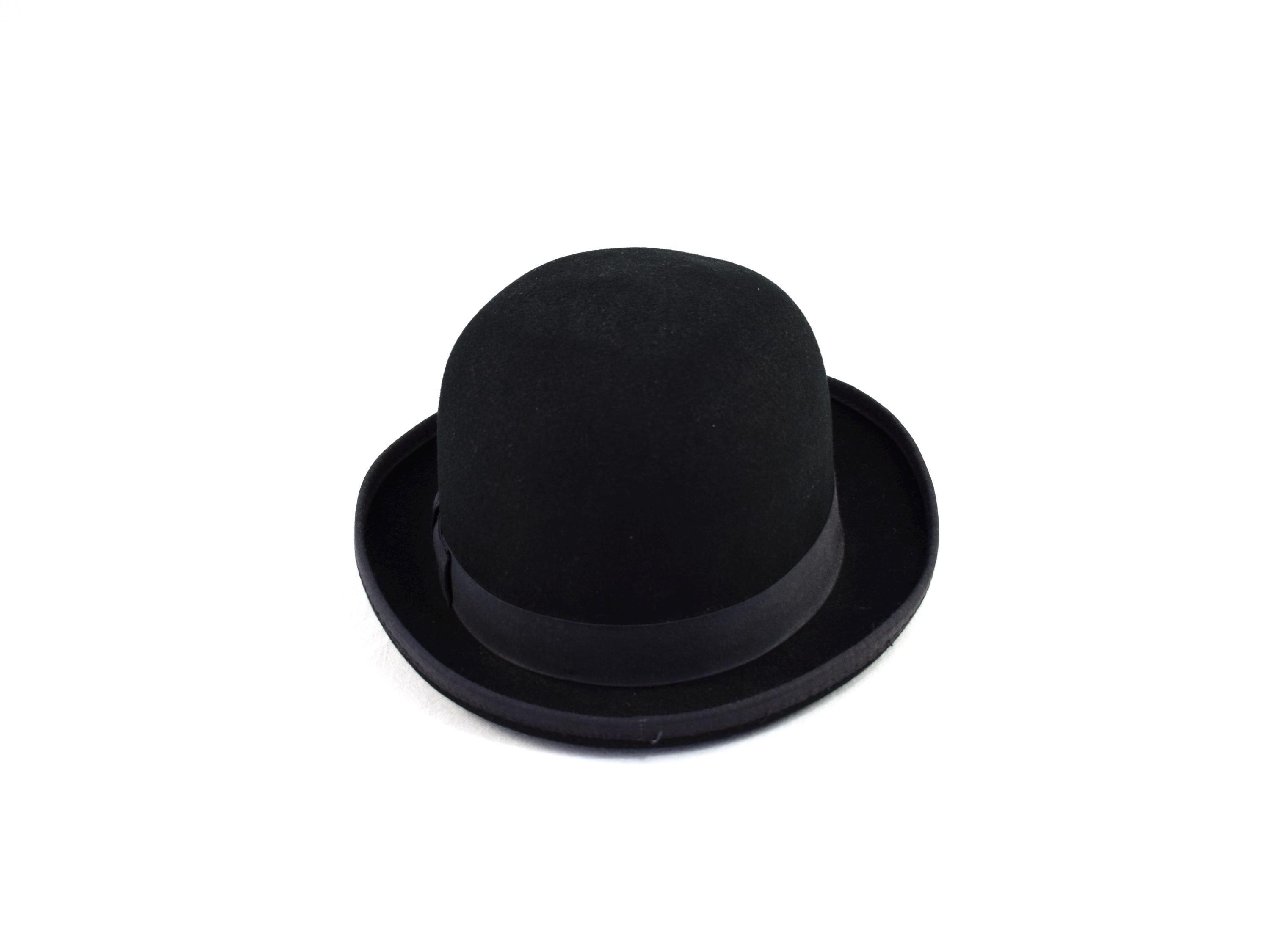 Bowler hat by Dorfman Pacific Vintage DORFMAN PACIFIC BOWLER HAT Wool Felt Classic Brim  main image 4