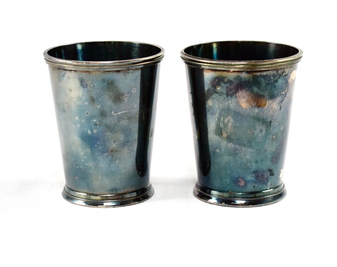 Silverplate Julep Cups by EGW & S, International Silver Etsy