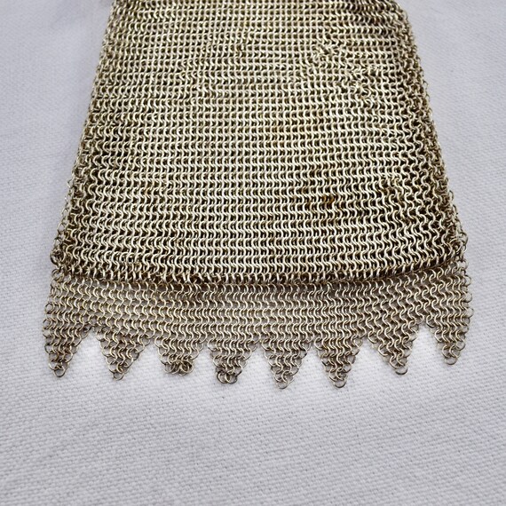 Whiting and Davis Mesh Wristlet, Art Deco Flapper… - image 8