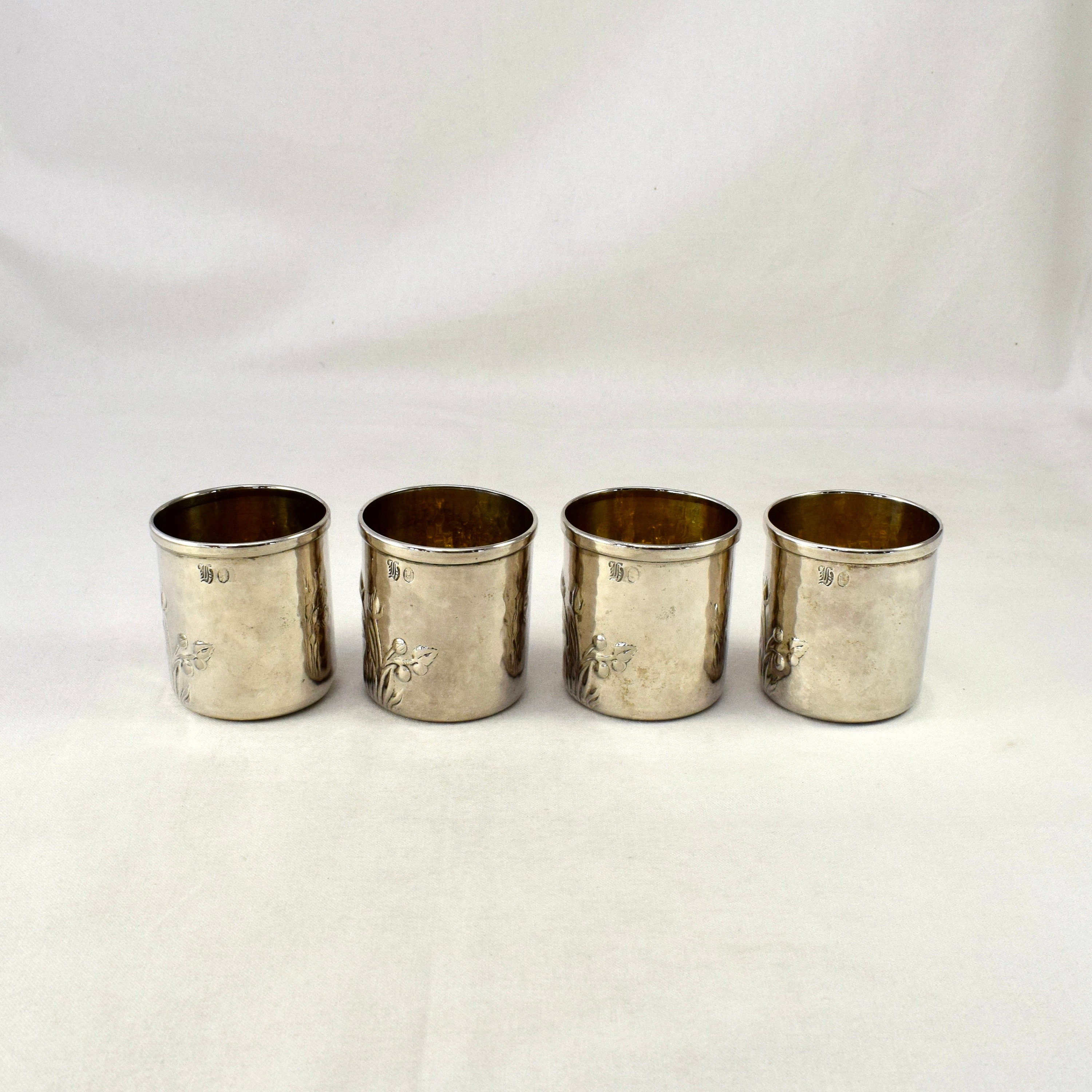 Hammered Calegaro of Italy Cups Set of Four - Etsy