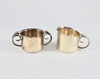 Napier Silverplate Creamer and Sugar Set