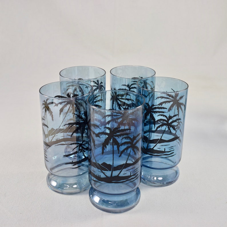 Tiki Bar Highballs and Ice Bucket Set Etsy