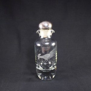Crystal Rooster Decanter, David Andersen Sterling Lid