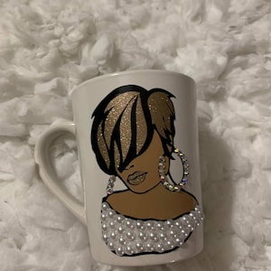 Black girl Pearl mug