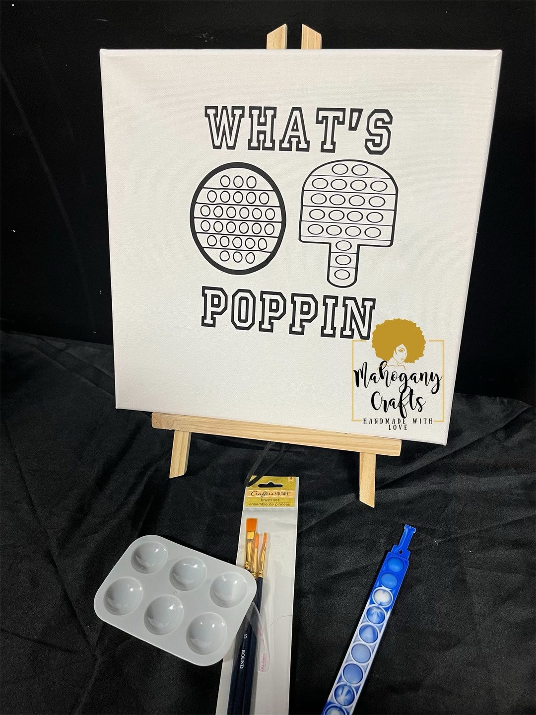 Pop It Paint Kit Fidget Toy Painting Kits Child Paint Kit Etsy