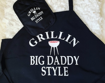 Personalized apron;  apron for man ; grilling apron; dad apron; man apron; cooking apron;father’s day apron