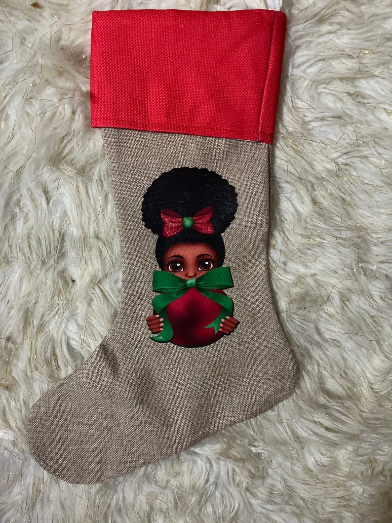Customized Christmas Stockings African American Christmas Stockings