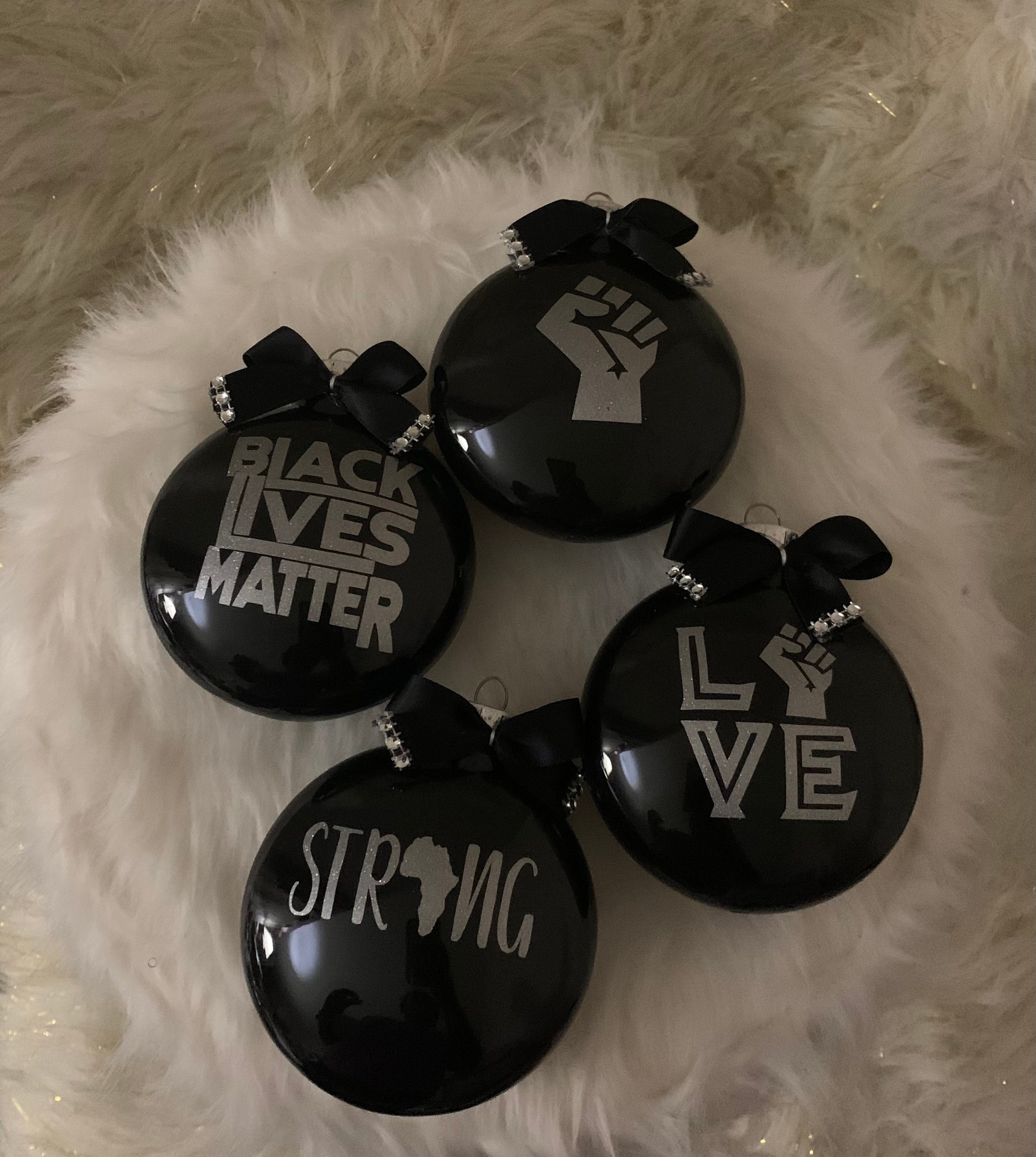 Black Lives Matter ornaments