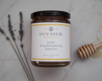 20 oz Glass Jar // Raw Colorado Wildflower Honey // Unfiltered // 100% Natural