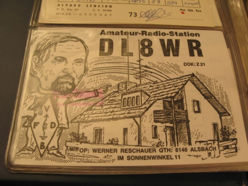 Vintage QSL Card Collection Ham Radio Etsy