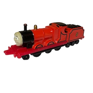 Vintage ERTL Thomas The Tank Engine & Friends JAMES #5 Die-Cast Metal Train 1987