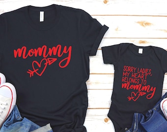 mom and boy matching outfits