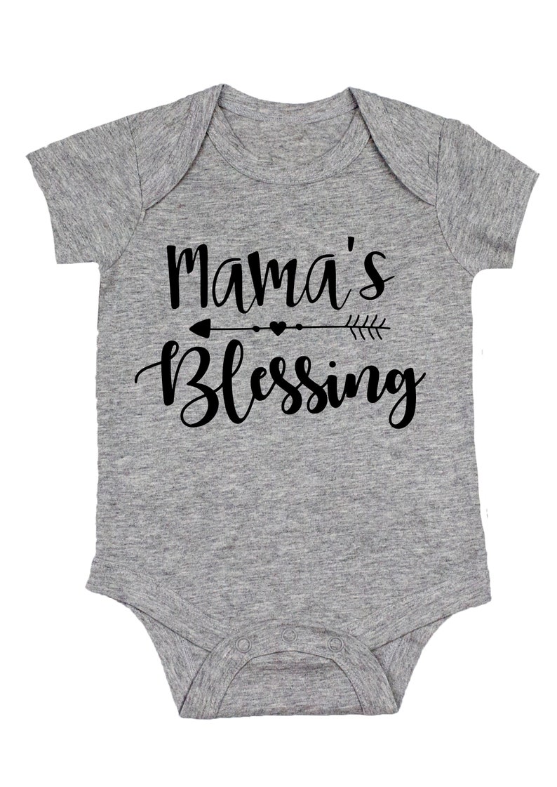 Mommy and Me Shirts Mama's Blessing Blessed Mama Shirt | Etsy