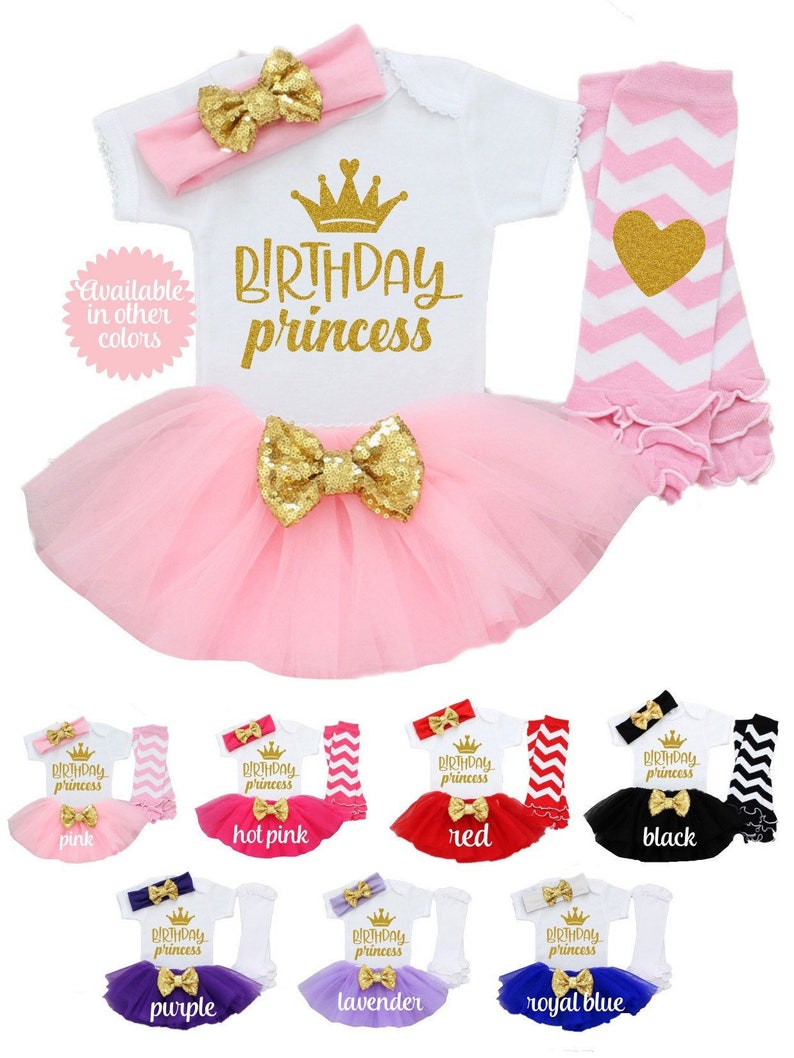 Princess Birthday Outfit Second Birthday Outfit Girl 4th 5th Birthday Girl Outfit First Birthday Outfit Girl Third Birthday Outfit Girl