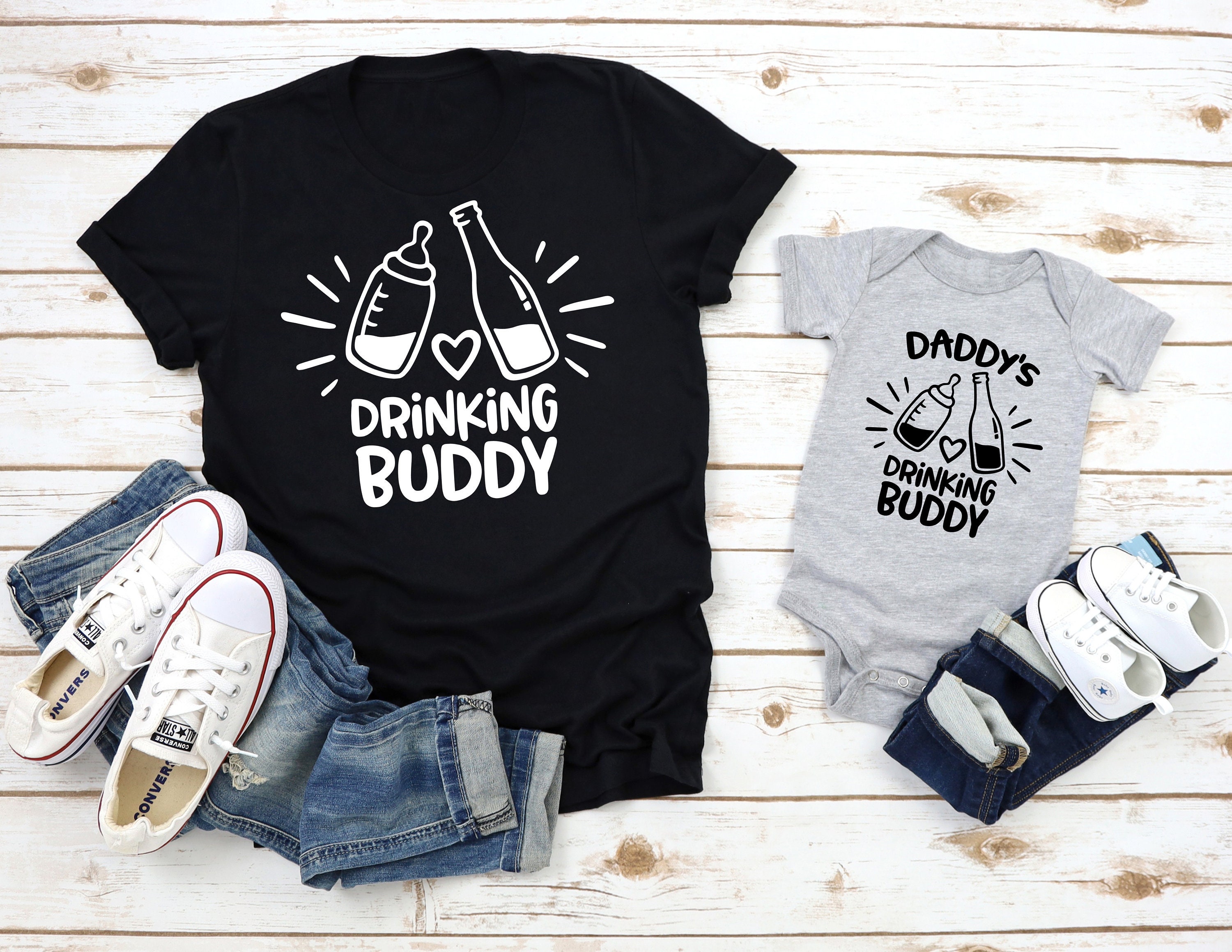 Drinking Buddies Milk and Beer Family Matching Shirts Father - Etsy