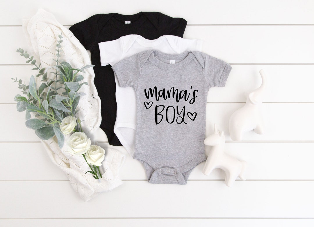 Mama's Boy Baby 1st Mothers Day Bodysuit Newborn Baby Etsy