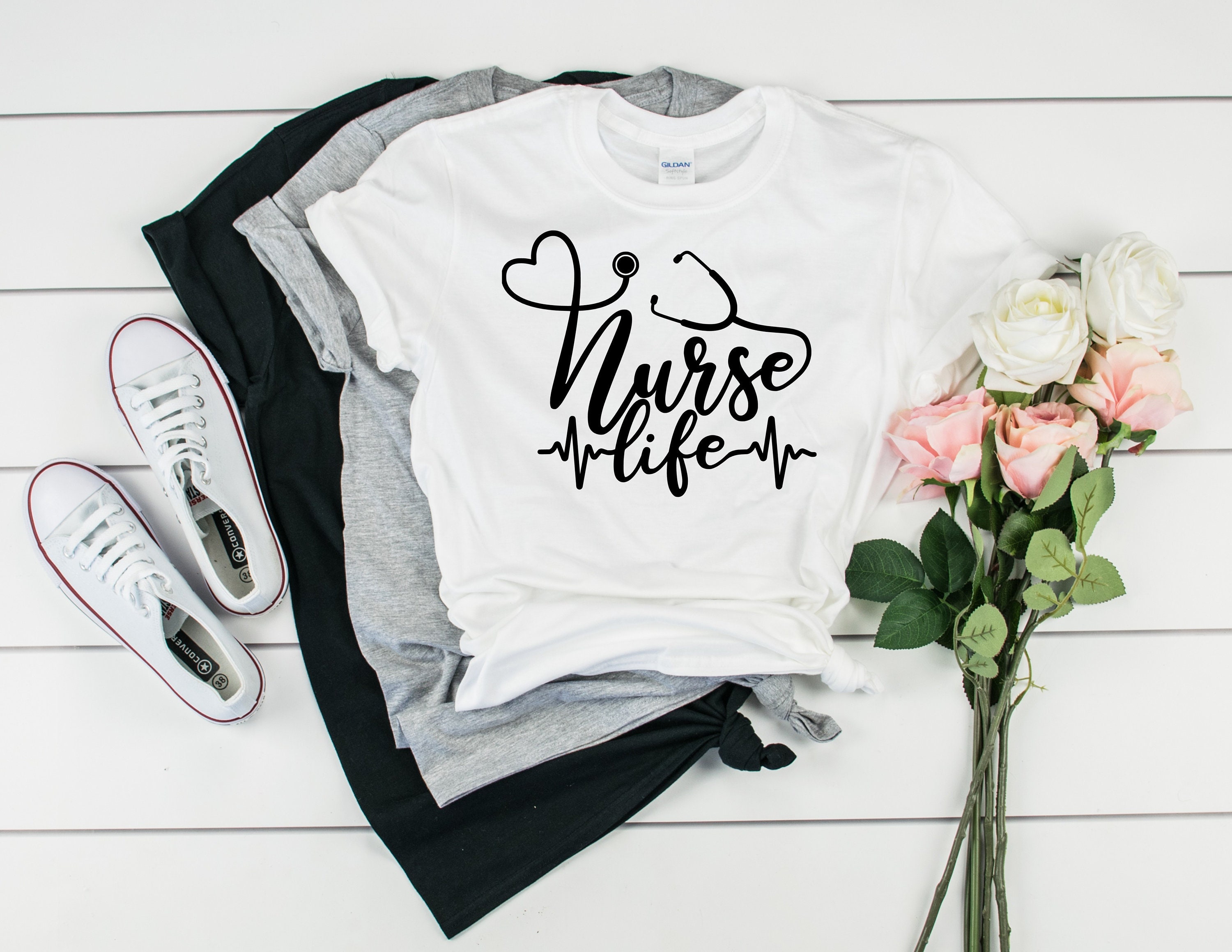 NURSE LIFE Shirt Gift for Nurse Tshirt Mens Nurse Shirt Womens Etsy