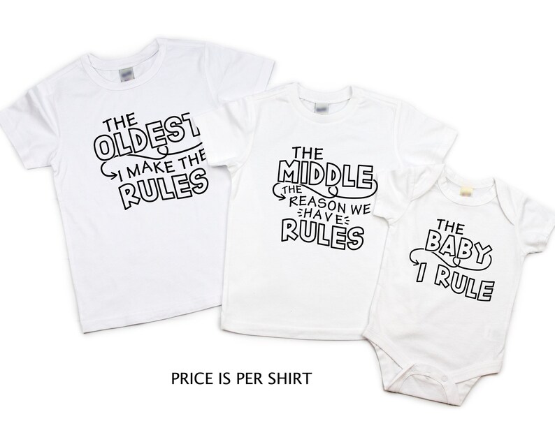 oldest middle and youngest shirts