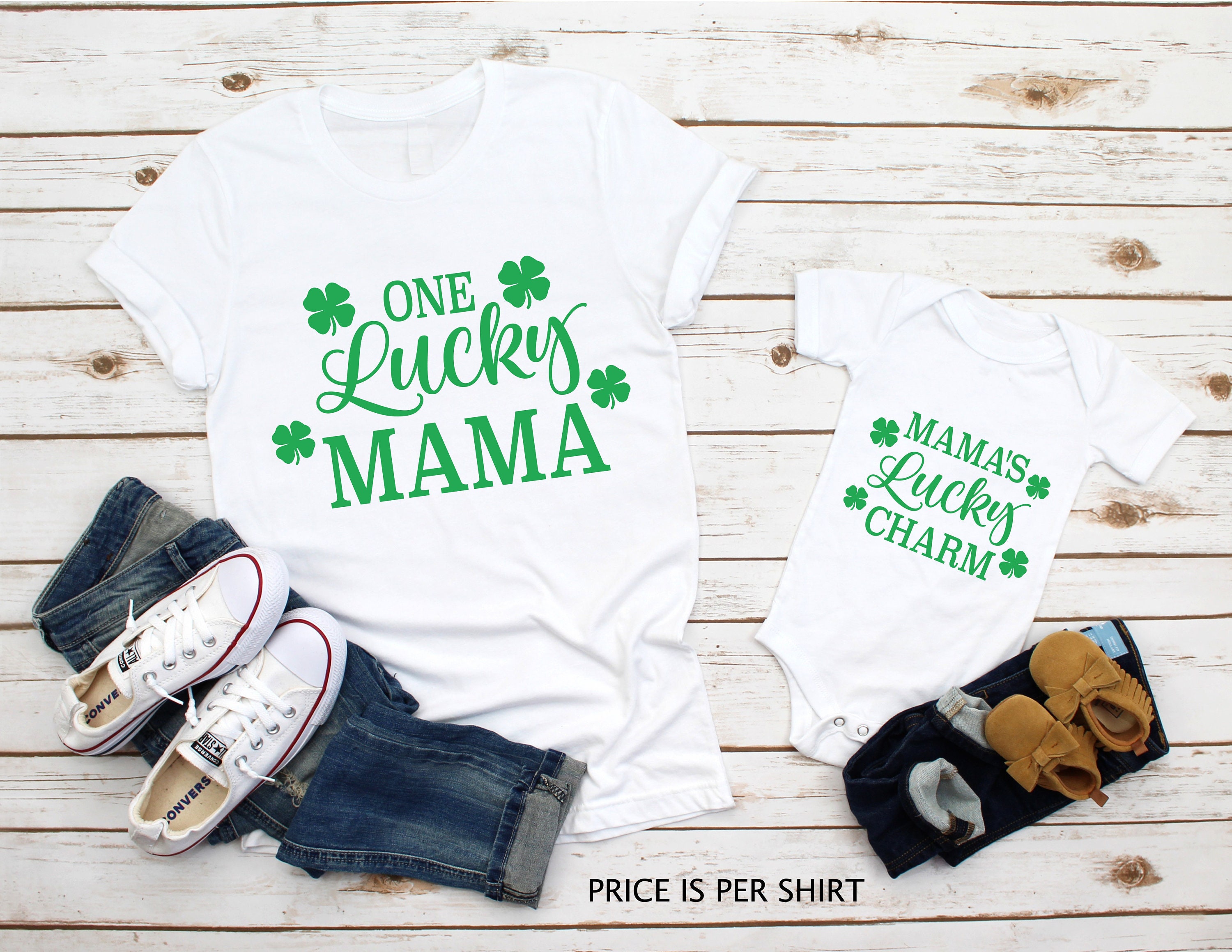 One Lucky Mama, Mom, Girl, Boy, Cute St. Patricks Day Shirt, Matte or –  Birdhouse Design Studio, LLC