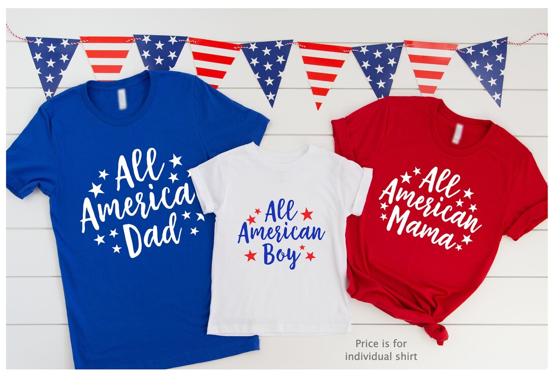 4th of July Family Shirts All American Family July 4th - Etsy
