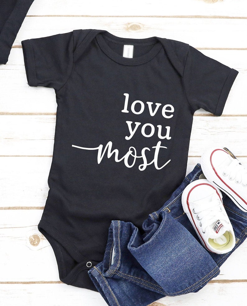 Mommy and Me Shirt Set Mother and Son Mother and Daughter Matching Shirts Love You Most Love You More Mom Son Matching Shirt Set