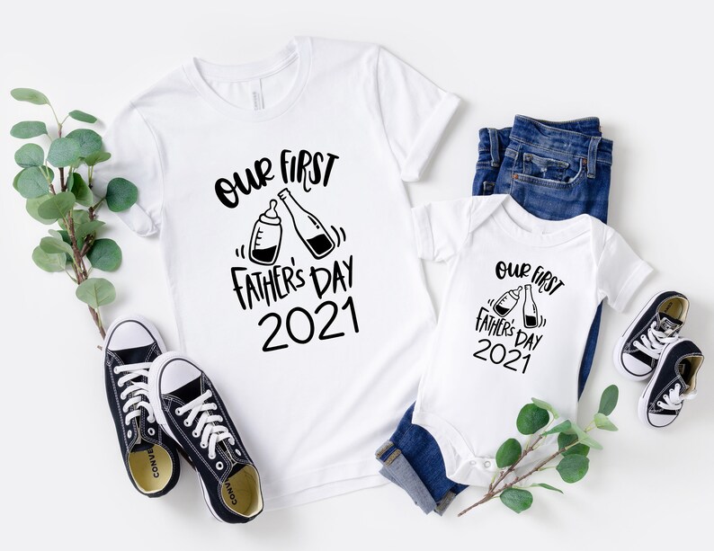 first fathers day shirts for dad and daughter