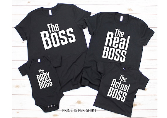 Buy Matching Family Shirts the Boss Real Boss Boss Baby Actual Online in  India - Etsy