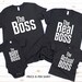 Matching Family Shirts, The Boss, Real Boss, Boss Baby, Actual Boss, Matching Mom Dad and Kids Shirts Family Pictures Little Big Sister Bro 