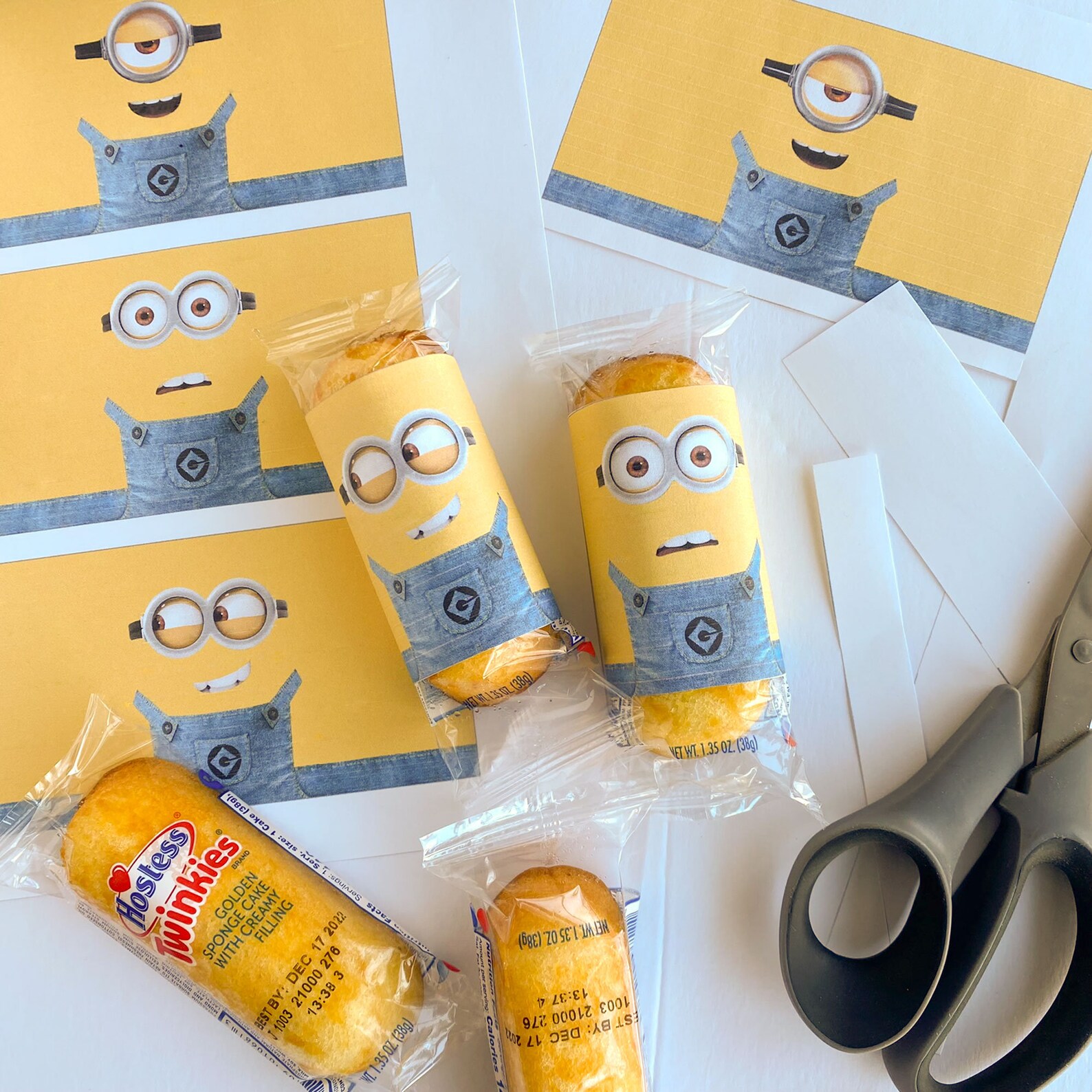 Minions Twinkie Wrappers DIGITAL Printables Despicable - Etsy