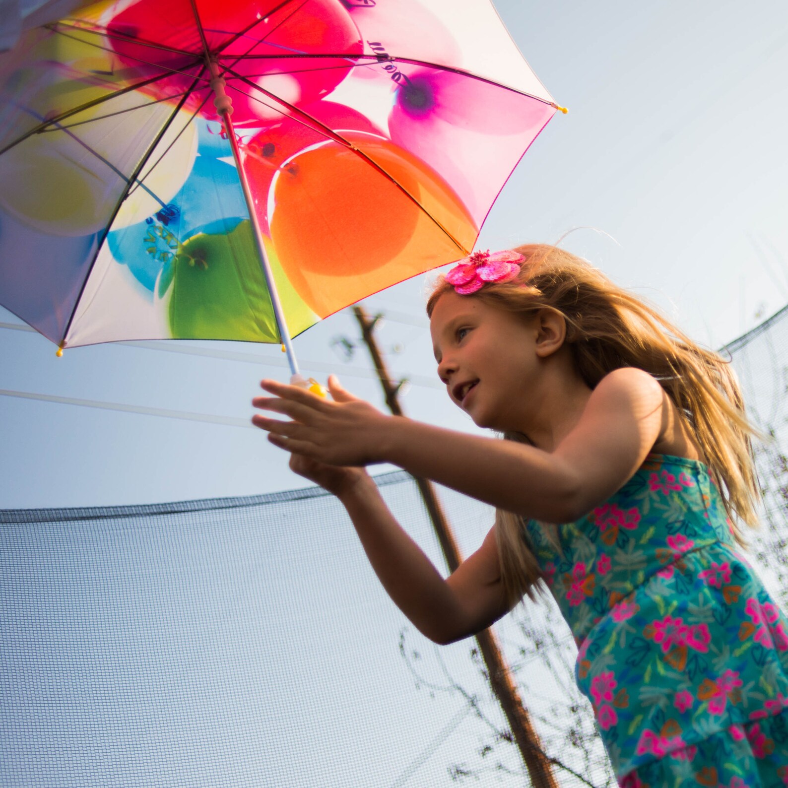 Kids Balloon Umbrella Etsy