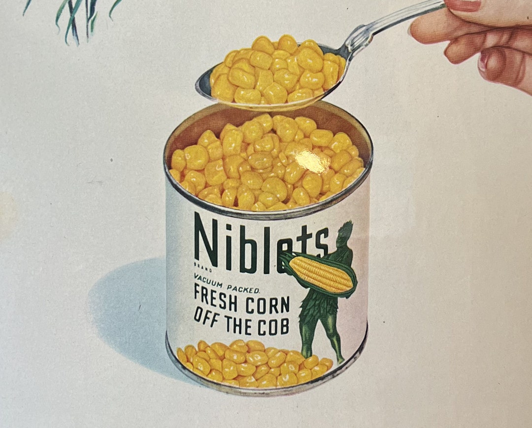 1942 Vintage Niblets Brand Canned Corn Advertisement Fresh Etsy