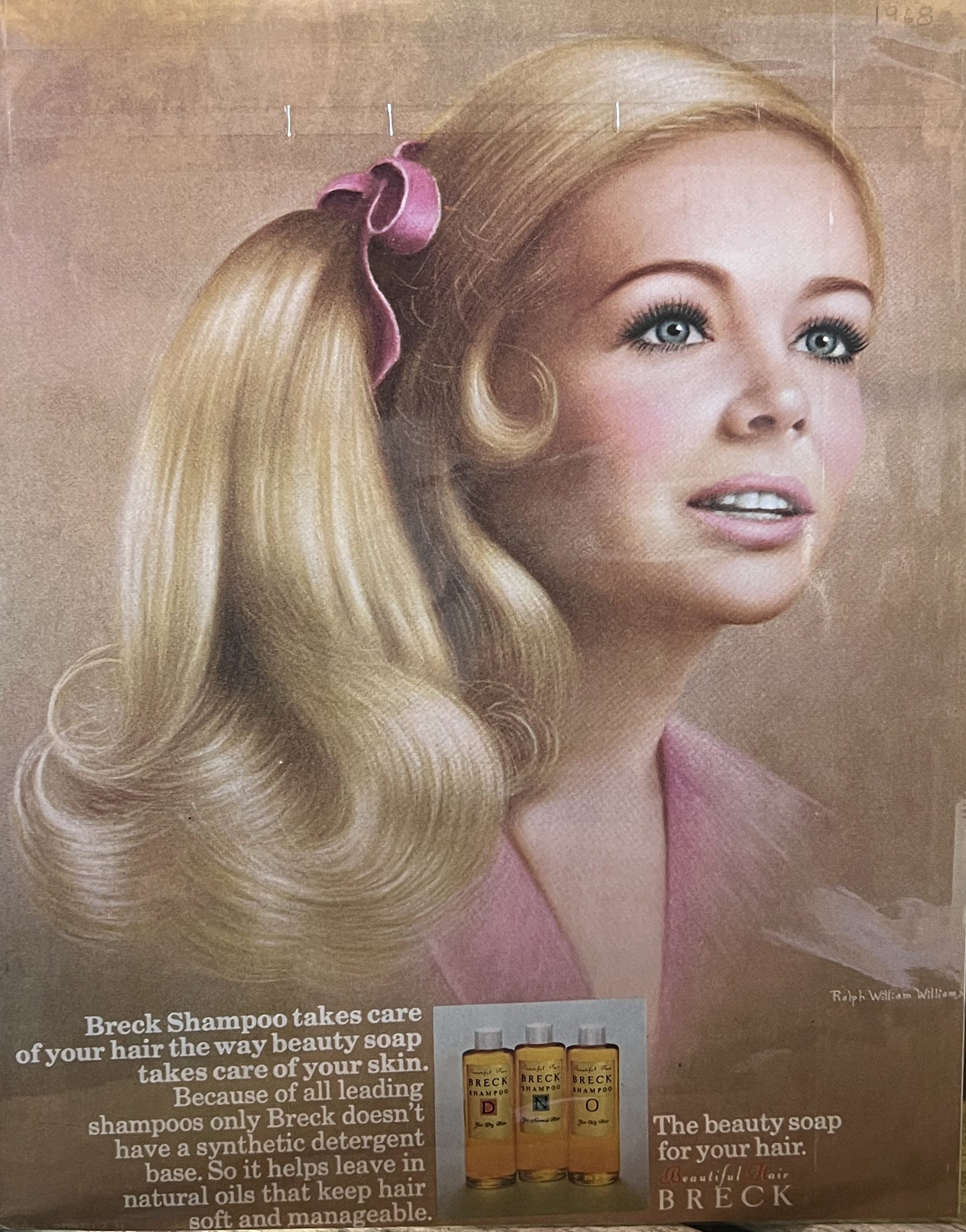 1968 Breck Shampoo Advertisement Breck Girl, Vintage Hair Care, 8x11  Inches, Pastel Portraits - Etsy