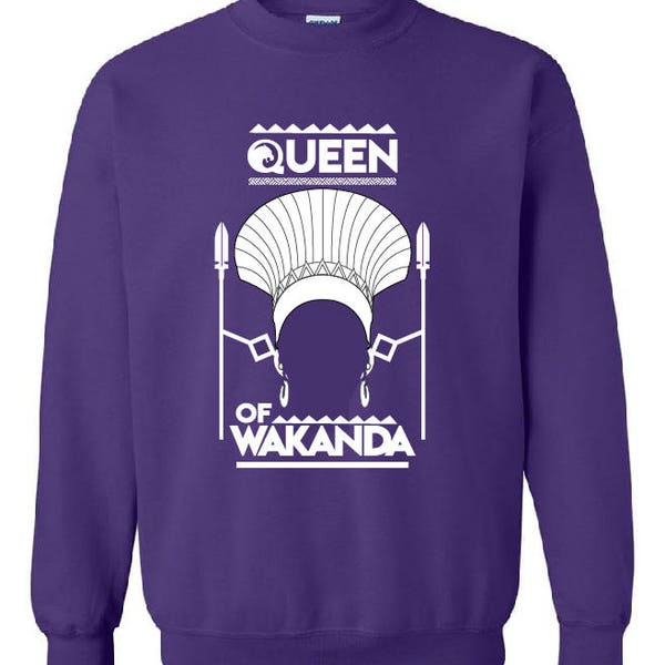 Queen Of Wakanda - Black Panther unisex crew neck sweatshirt