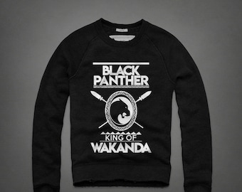 King of Wakanda - Black Panther Men's Crewneck Sweatshirt